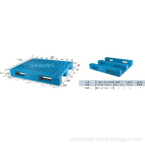 1010 Europe Standard Heavy Duty Plastic Pallet can add steel pipe